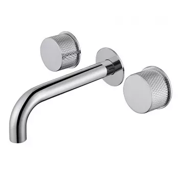Смеситель для раковины ABBER Wasser Kreis AF81122, двухвентильный, встраиваемый, хром