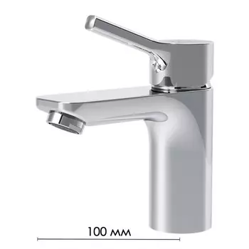 Смеситель для раковины AM.PM X-Joy F85B82100, излив 100 мм, с донным клапаном, хром