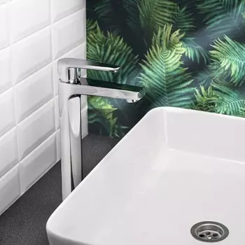 Смеситель для раковины BOOU B8095-1BJ, однорычажный, латунь, хром