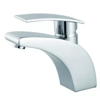 Смеситель для раковины BOOU B8213-1, картридж 35 мм, однорычажный, латунь, хром