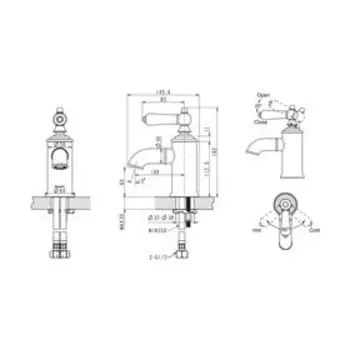 Смеситель для раковины BRAVAT ART 7F175109C, хром