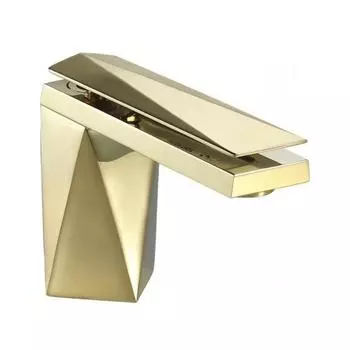 Смеситель для раковины BRAVAT Diamond F118102G-1-ENG, однорычажный, латунь, золото