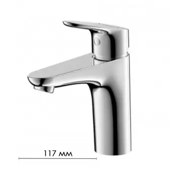 Смеситель для раковины BRAVAT Drop F14898C-RUS, однорычажный, латунь, хром