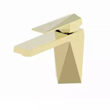 Смеситель для раковины BRAVAT Iceberg F176110G, однорычажный, латунь, золото