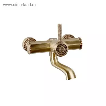 Смеситель для раковины Bronze de Luxe 10112, настенный, однорычажный, латунь