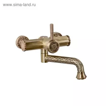Смеситель для раковины Bronze de Luxe 10114, настенный, однорычажный, латунь