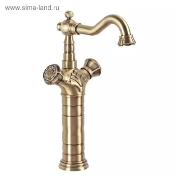 Смеситель для раковины Bronze de Luxe 10219, двухвентильный, латунь