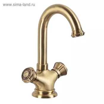 Смеситель для раковины Bronze de Luxe 21981/1, двухвентильный, латунь