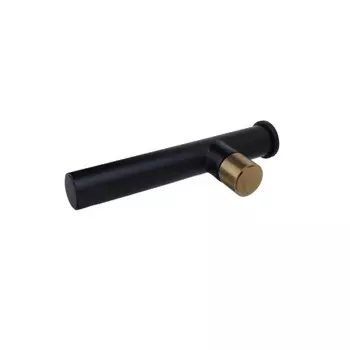 Смеситель для раковины Bronze de Luxe AVANTGARDE 2021MH, излив 220 мм, латунь, черный/золото 10038