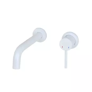 Смеситель для раковины Bronze de Luxe SCANDI 14511W, встраиваемый, излив 193 мм, белый