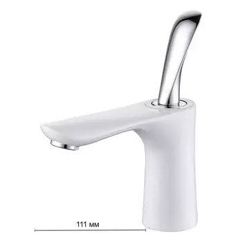 Смеситель для раковины D&K Venice Baciano DA1032156, белый-хром