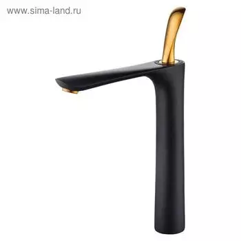 Смеситель для раковины D&K Venice Baciano DA1032059, однорычажный, черный/золото