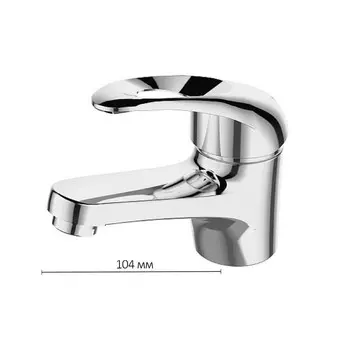 Смеситель для раковины DEVIDA ENZO DVL0341-04, однорычажный, картридж 40 мм, хром