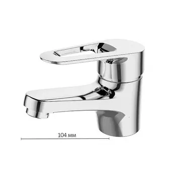 Смеситель для раковины DEVIDA ERSA DVL0341-02, однорычажный, картридж 40 мм, хром