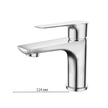 Смеситель для раковины DEVIDA ZUTTO DVS1243-14, однорычажный, на гайке, хром