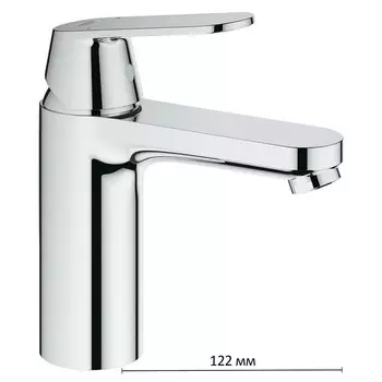 Смеситель для раковины GROHE Eurosmart Cosmopolitan, гладкий корпус, средний излив