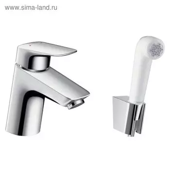 Смеситель для раковины Hansgrohe Logis 71290000, 70 мм, с гигиеническим душем