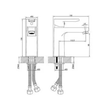 Смеситель для раковины IDDIS Sena, SENSB00i01