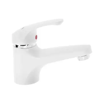 Смеситель для раковины "Эверест" B10-033, однорычажный, белый