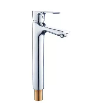 Смеситель для раковины "ПСМ-Профсан" PSM-100-6, однорычажный, излив 125 мм, хром