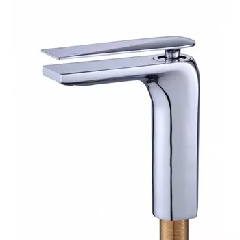 Смеситель для раковины "ПСМ-Профсан" PSM-500-5, однорычажный, длина излива 125 мм, хром