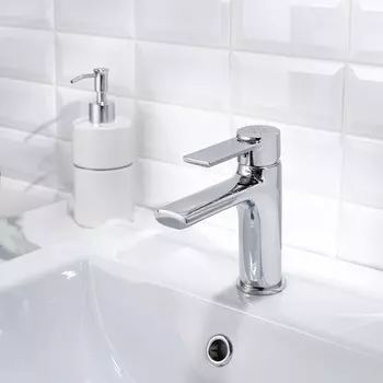 Смеситель для раковины "РМС" SL130-001F, однорычажный, картридж 35 мм, латунь, хром