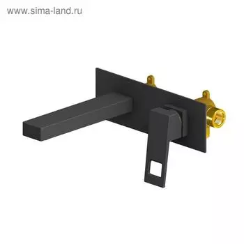Смеситель для раковины Timo Briana 7171/03SM, однорычажный, встроенный, черный