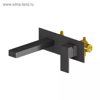 Смеситель для раковины Timo Selene 2071/03SM, однорычажный, встроенный, черный