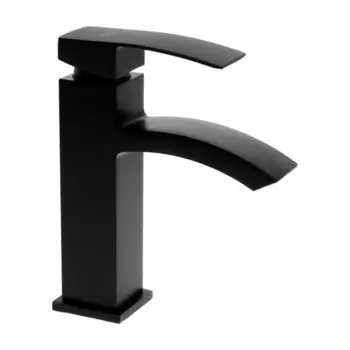 Смеситель для раковины ZEIN Z2738, квадратный, дизайнерский, картридж керамика 35 мм, черный