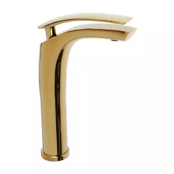 Смеситель для раковины ZEIN Z3798, дизайнерский, однорычажный, картридж 35 мм, gold=