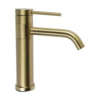 Смеситель для раковины ZEIN Z3803, однорычажный, дизайнерский, картридж 35 мм, gold=