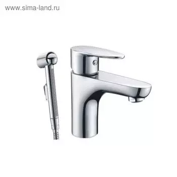 Смеситель для умывальника WasserKRAFT Leine 3508, с гигиенической лейкой, хром