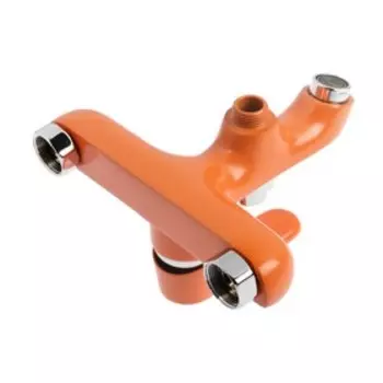 Смеситель для ванны Accoona A6366P, однорычажный, с шаровым переключателем, оранжевый