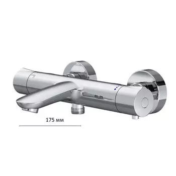 Смеситель для ванны AM.PM Like F8050000, с термостатом, хром