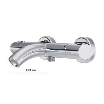Смеситель для ванны AM.PM Sense F7550064, с термостатом, хром