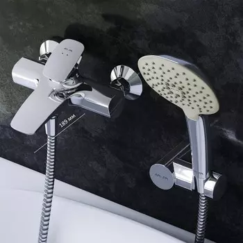 Смеситель для ванны AM.PM Spirit V2.0 F70A15000, однорычажный, душевой набор, хром