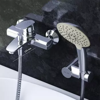 Смеситель для ванны AM.PM Spirit V2.1 F71A15000, однорычажный, душевой набор, хром