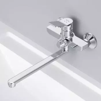 Смеситель для ванны AM.PM X-Joy F85A90000, однорычажный, длинный излив, хром