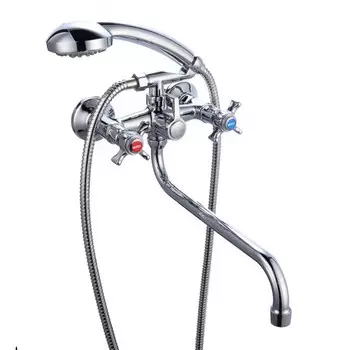 Смеситель для ванны BOOU BA5333-3-B723-C018, душевой набор, латунь, хром