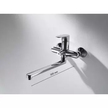 Смеситель для ванны BRAVAT ALFA F6120178CP-01L, с длинным изливом