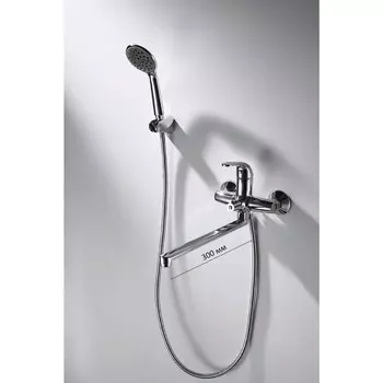 Смеситель для ванны BRAVAT Fit F6135188CP-LB-RUS, однорычажный с длинным изливом, хром