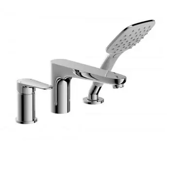 Смеситель для ванны BRAVAT Iguassu F5173218CP-1-RUS, встраиваемый, на 5 отверстий, хром