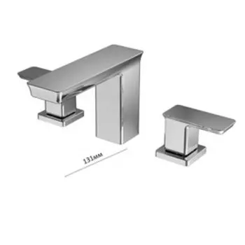 Смеситель для ванны BRAVAT Phillis F256101C-ENG, двухвентильный, встраиваемый, хром