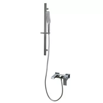 Смеситель для ванны Bronze de Luxe SIMPLE STB980, душевой набор, штанга, латунь, хром