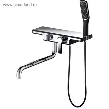 Смеситель для ванны D&amp;K Berlin Technische DA1453315, однорычажный, хром/черный