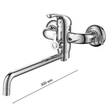 Смеситель для ванны D&K DA1373301, с изливом 30 см