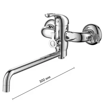 Смеситель для ванны D&K DA1373301, с изливом 30 см