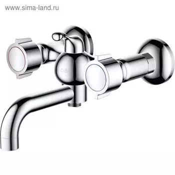 Смеситель для ванны D&amp;K Hessen Torhall DA1413241, двухвентильный, хром