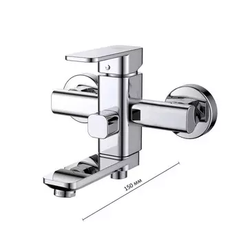 Смеситель для ванны D&K Rhein Altportel DA1333201, короткий излив, хром