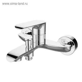 Смеситель для ванны DEVIDA GEMMA DVS1424-15, однорычажный, литой излив, хром